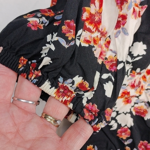 ANA women's floral small sized top with 3/4 sleeves - Picture 5 of 9